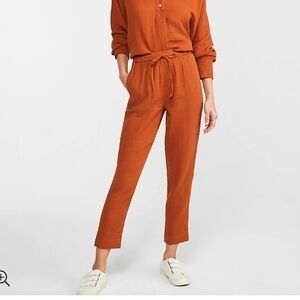 Lou & Grey Triple Cloth Joggers rusty. Looted pull on drawstring size xsmall